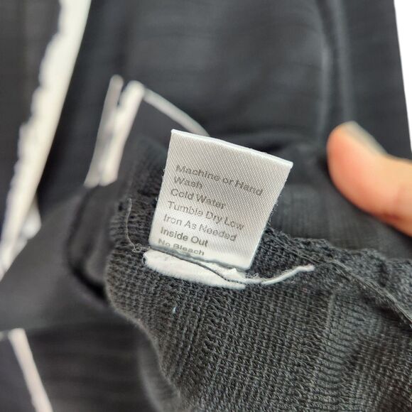 MING WANG Blazer‎ Womens Small Black White Stripe Textured Jacket Faux Pocket - Picture 9 of 10